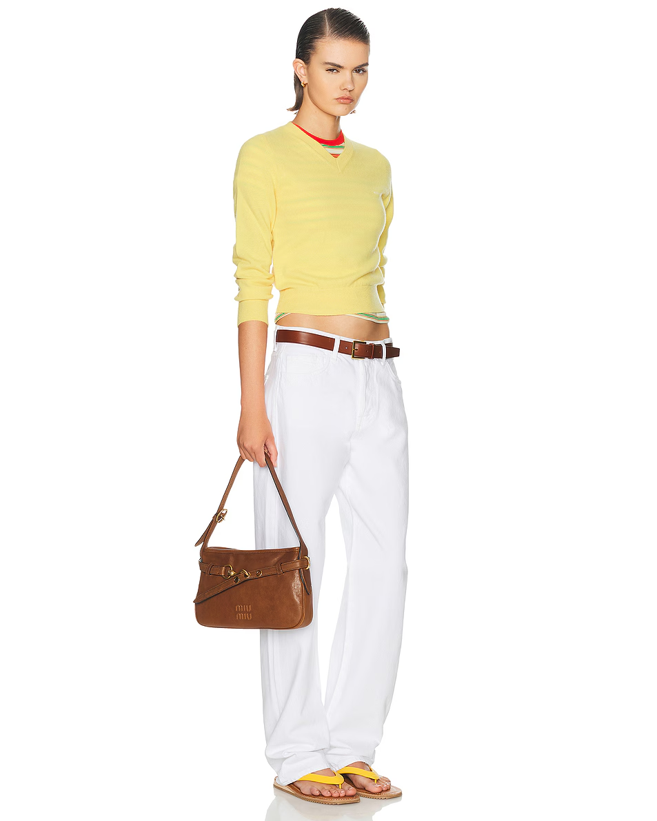 MIU MIU Aventure Leather Shoulder Bag — view 2