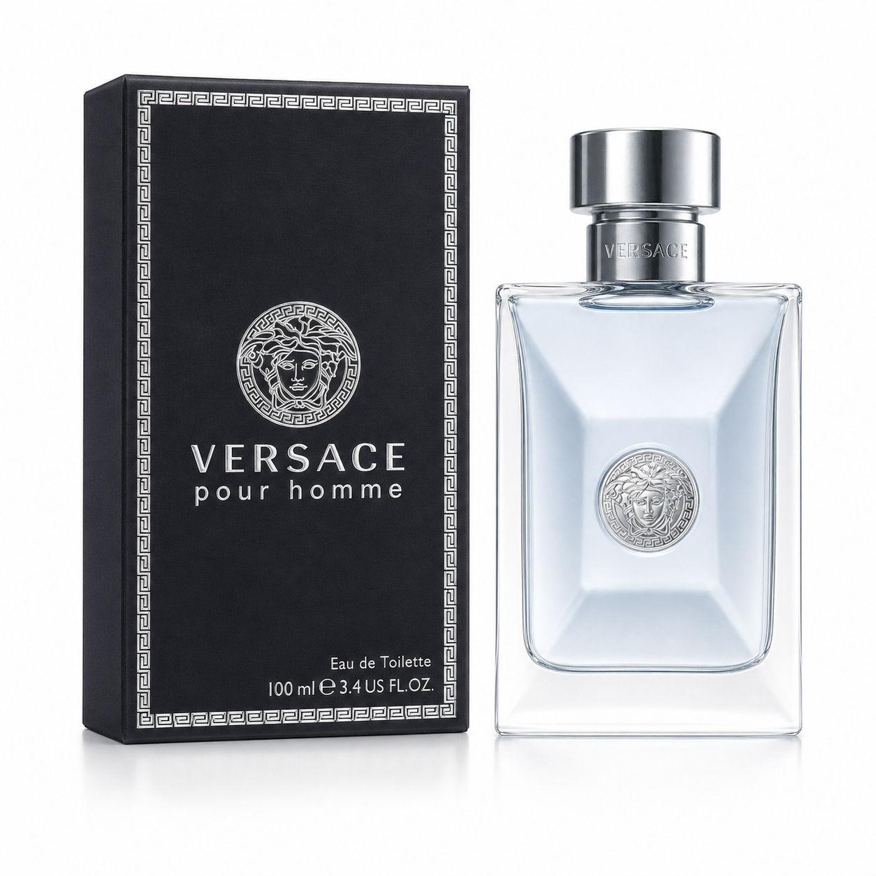 Versace Pour Homme Eau de Toilette for Men 3.4 fl oz / 100ml